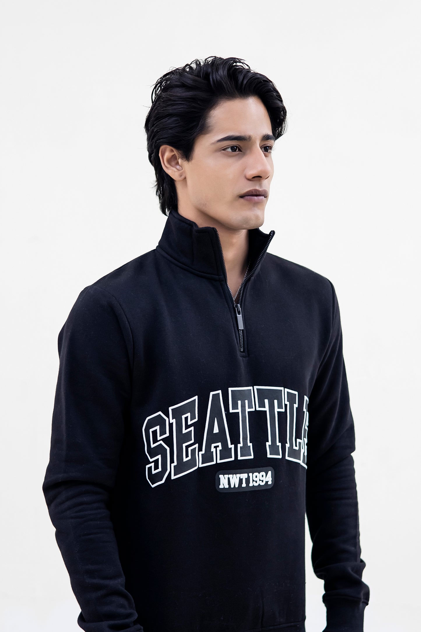 Seattle Fleece Mock Neck Quarter Zipper
