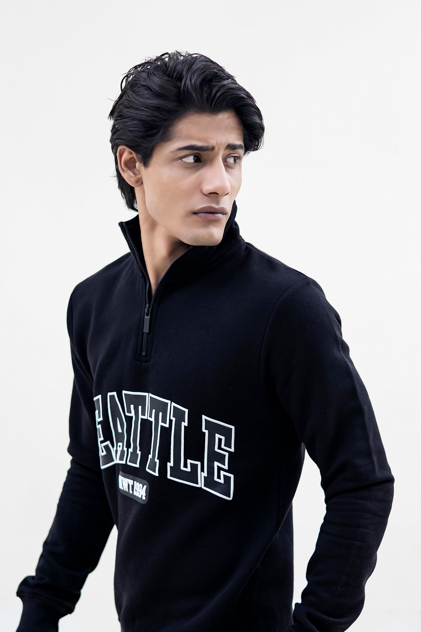 Seattle Fleece Mock Neck Quarter Zipper