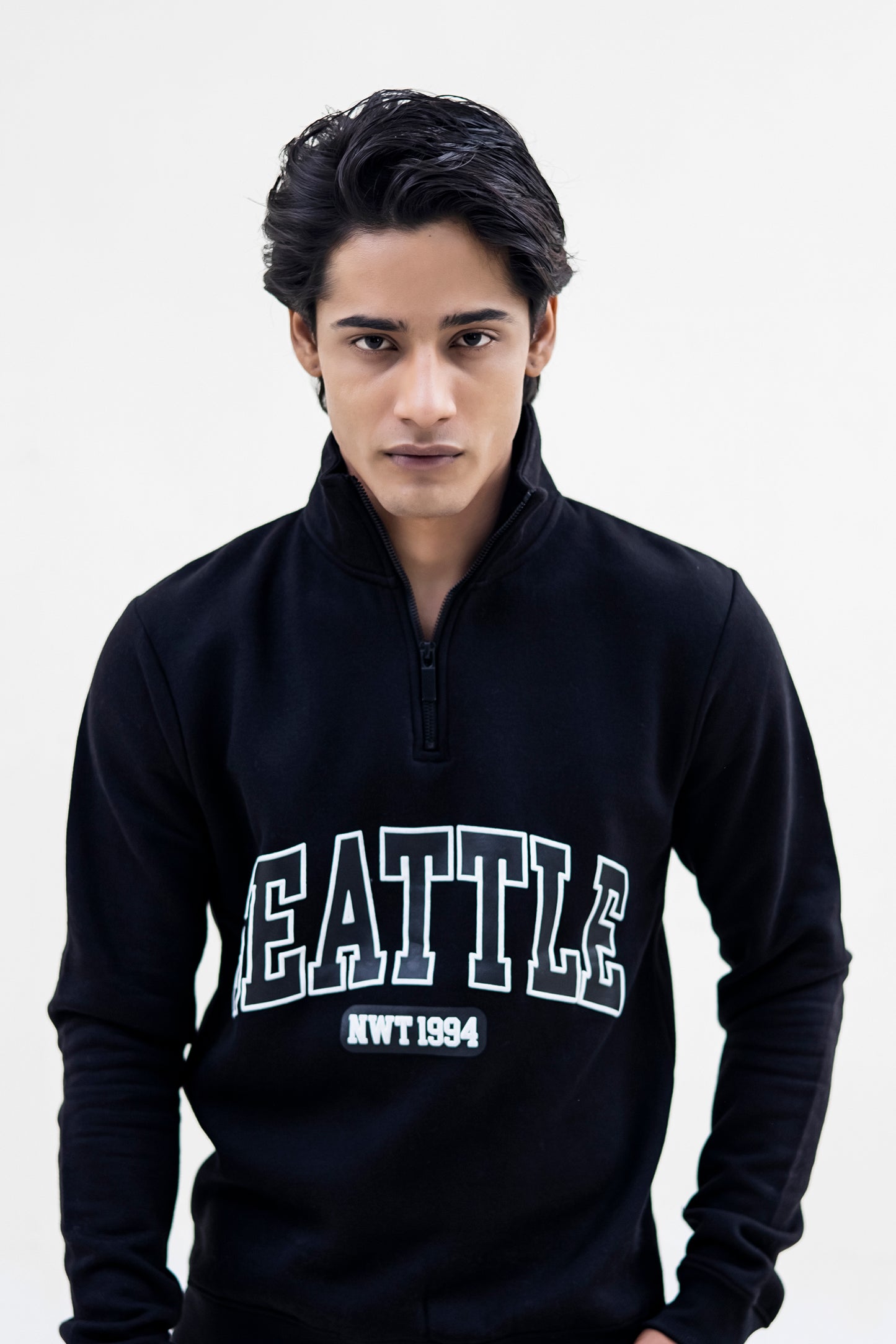 Seattle Fleece Mock Neck Quarter Zipper