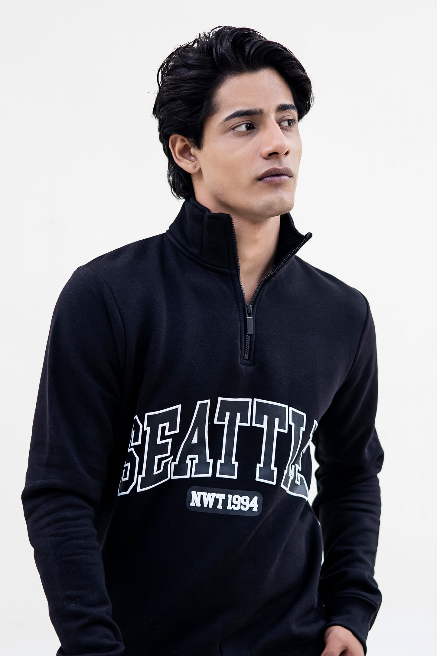 Seattle Fleece Mock Neck Quarter Zipper