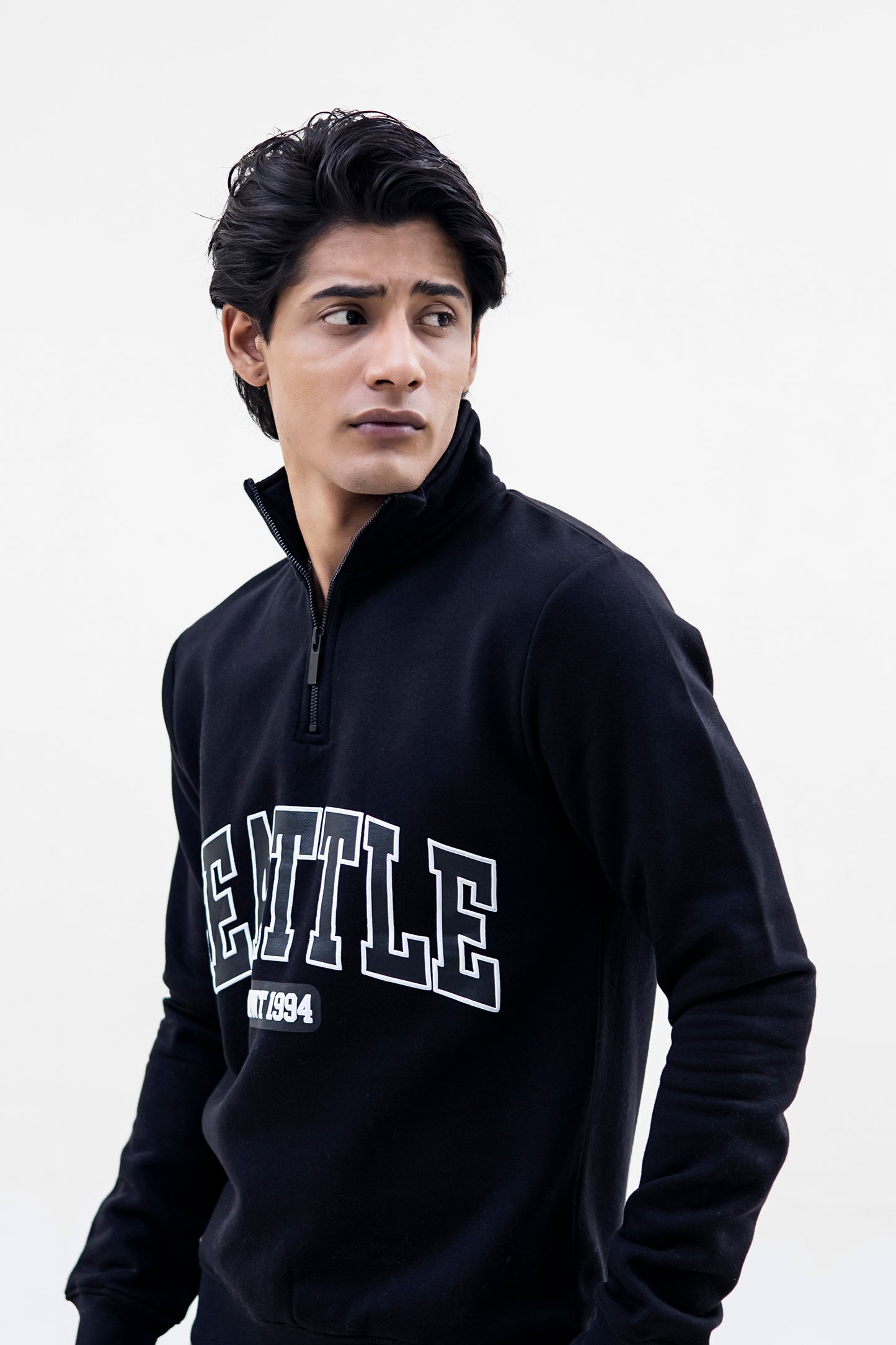 Seattle Fleece Mock Neck Quarter Zipper